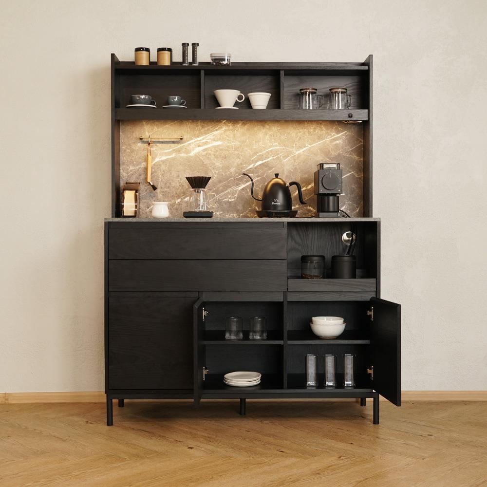 ตู้โชว์ HARV SIDAMO 120 ซม. สีดำ