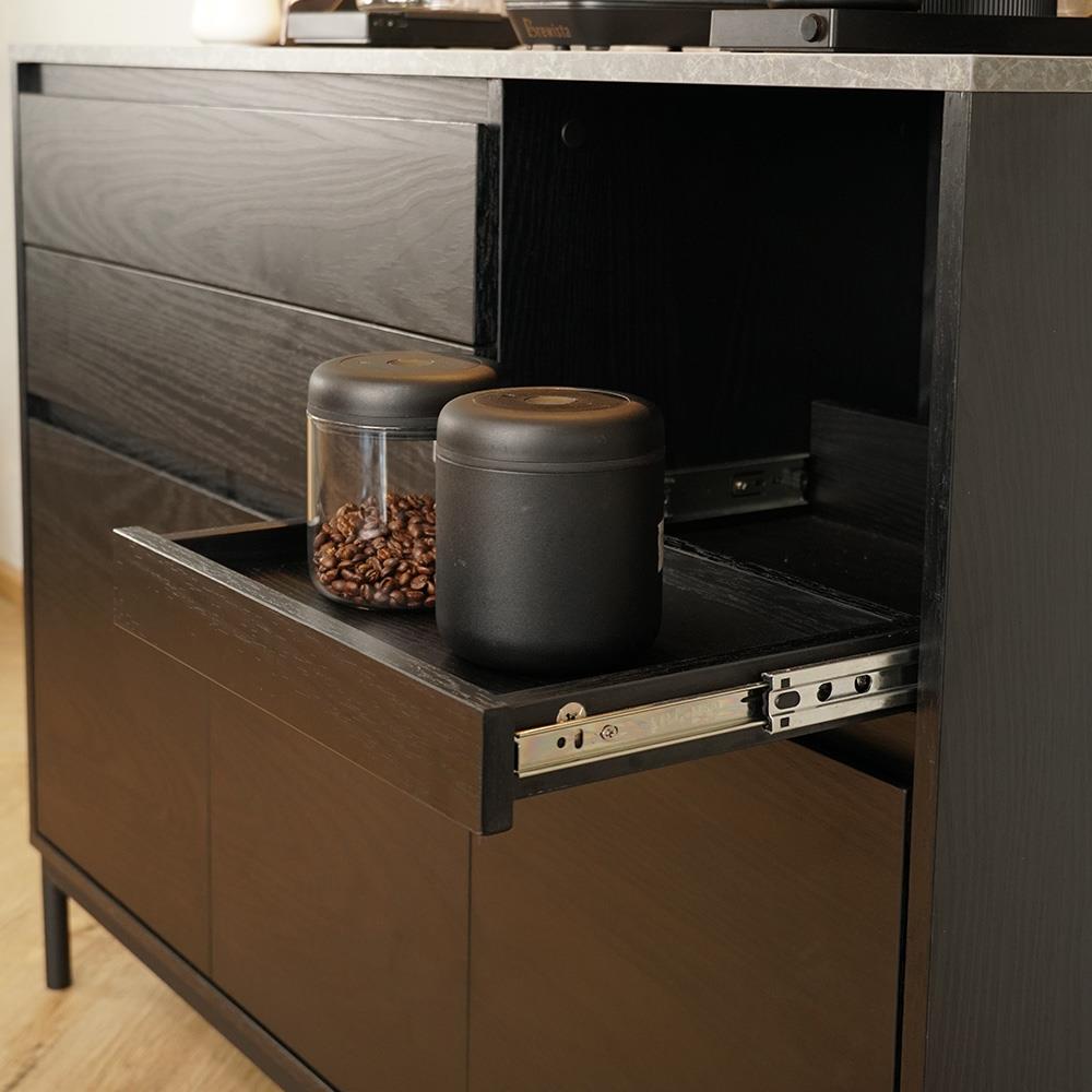 ตู้โชว์ HARV SIDAMO 120 ซม. สีดำ