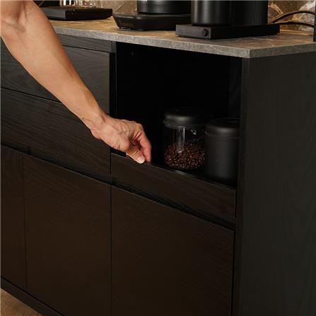 ตู้โชว์ HARV SIDAMO 120 ซม. สีดำ_8