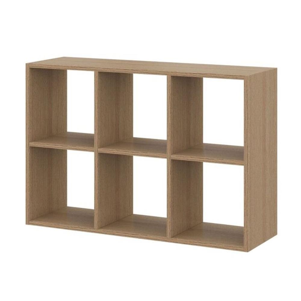 ชั้นวางของโล่ง 6 ช่อง KONCEP TOMO19238912 94 ซม. สีแคชชูโอ๊ค