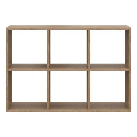 ชั้นวางของโล่ง 6 ช่อง KONCEP TOMO19238912 94 ซม. สีแคชชูโอ๊ค_1