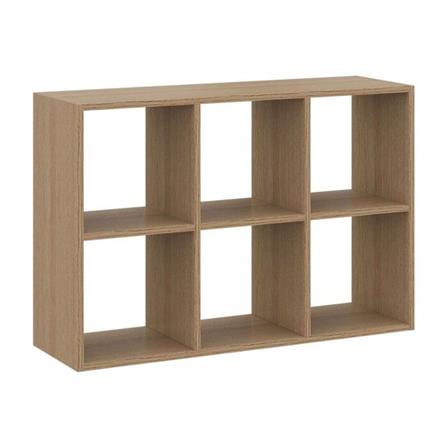 ชั้นวางของโล่ง 6 ช่อง KONCEP TOMO19238912 94 ซม. สีแคชชูโอ๊ค_2