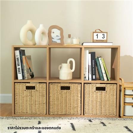 ชั้นวางของโล่ง 6 ช่อง KONCEP TOMO19238912 94 ซม. สีแคชชูโอ๊ค_6