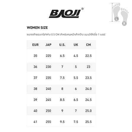 รองเท้าผ้าใบผู้หญิง BAOJI BJW1130 เบอร์ 37 สีขาว_4