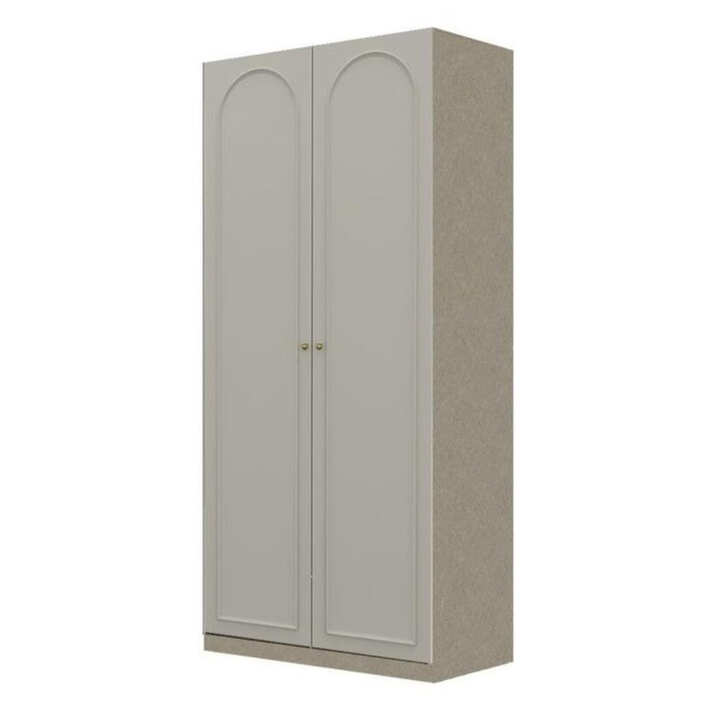 ตู้เสื้อผ้า 2 บานเปิด SB BUILT IN WARDROBE PLUS 59062811 100 ซม. สีครีม