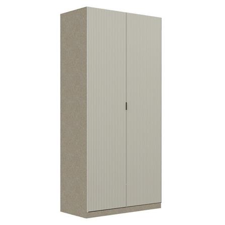 ตู้เสื้อผ้า 2 บานเปิด SB BUILT IN WARDROBE PLUS 59063232 100 ซม. สีเทา_1