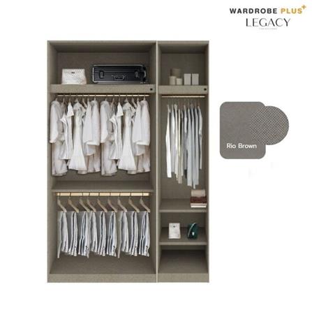 ตู้เสื้อผ้า 3 บานเปิด SB BUILT IN WARDROBE PLUS 59062813 150 ซม. สีครีม_4