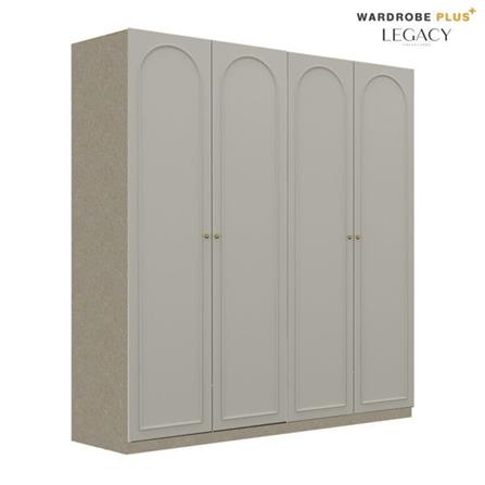 ตู้เสื้อผ้า 4 บานเปิด SB BUILT IN WARDROBE PLUS 59062814 200 ซม. สีครีม_1