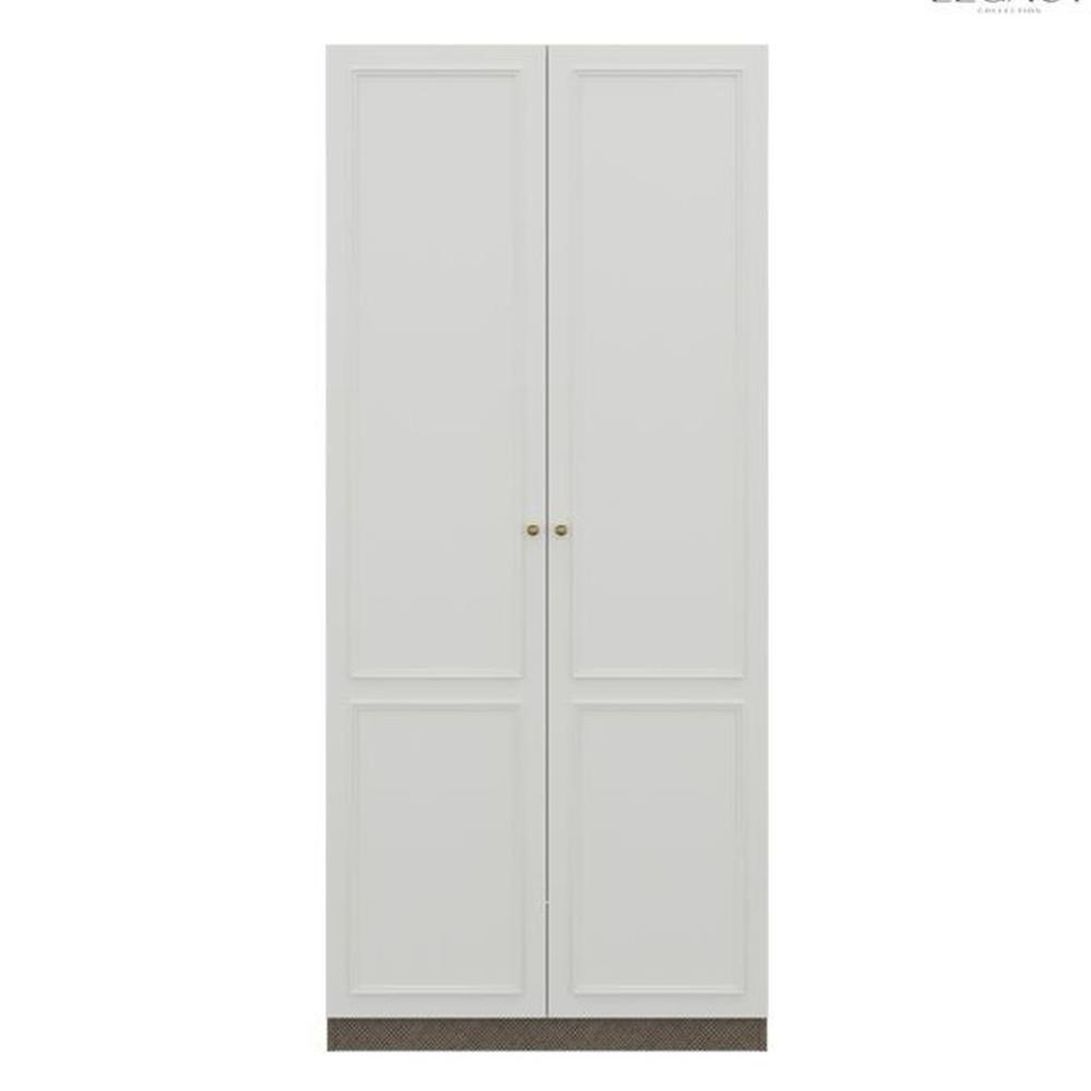 ตู้เสื้อผ้า 2 บานเปิด SB BUILT IN WARDROBE PLUS 59062852 100 ซม. สีขาว