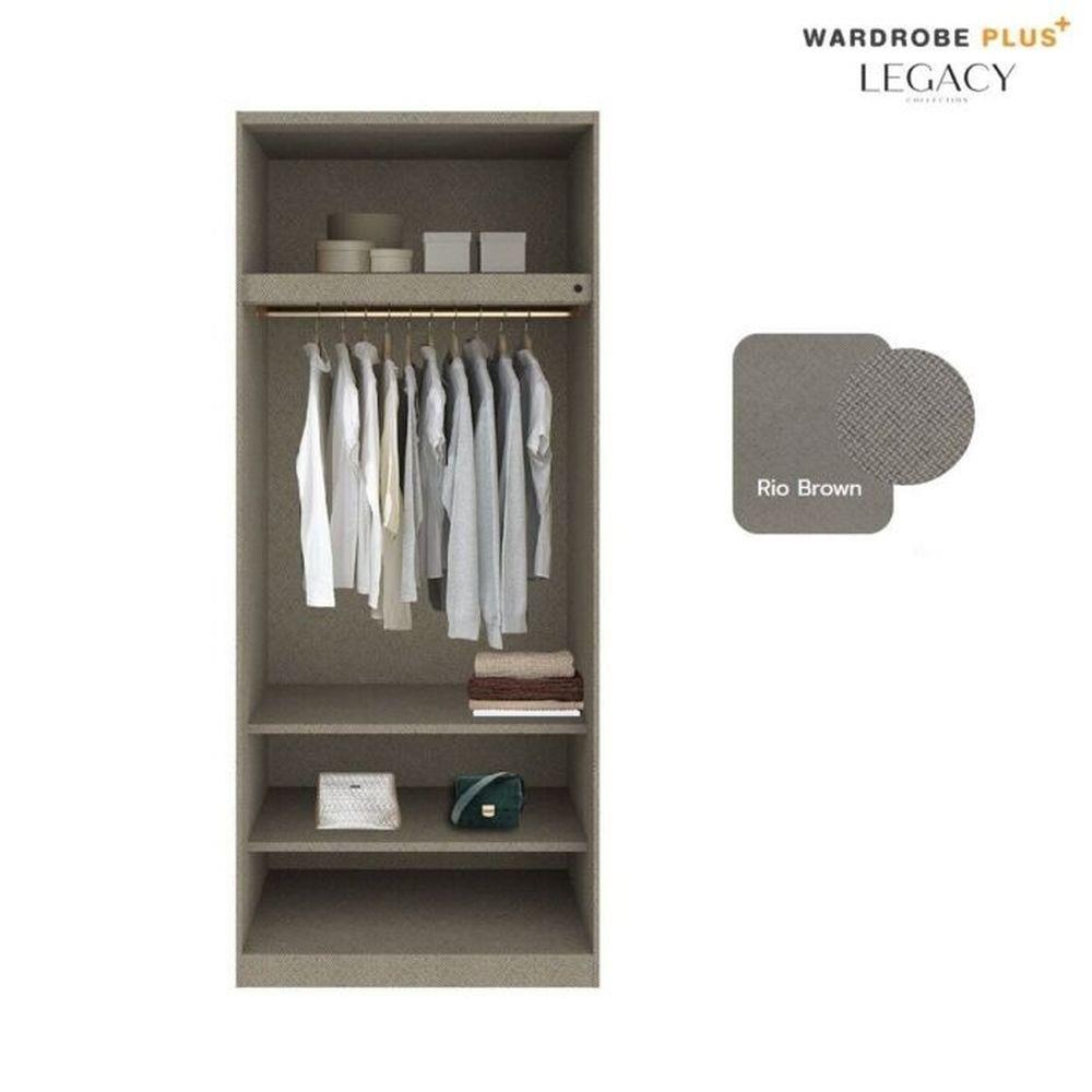 ตู้เสื้อผ้า 2 บานเปิด SB BUILT IN WARDROBE PLUS 59062852 100 ซม. สีขาว