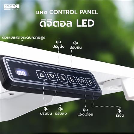 โต๊ะปรับระดับไฟฟ้า NUBWO NRT01 120 ซม. สีดำ_6