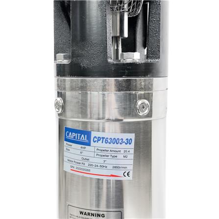 ปั๊มบาดาล บ่อ 6 นิ้ว CAPITAL CPT63003-30 3000 วัตต์_5