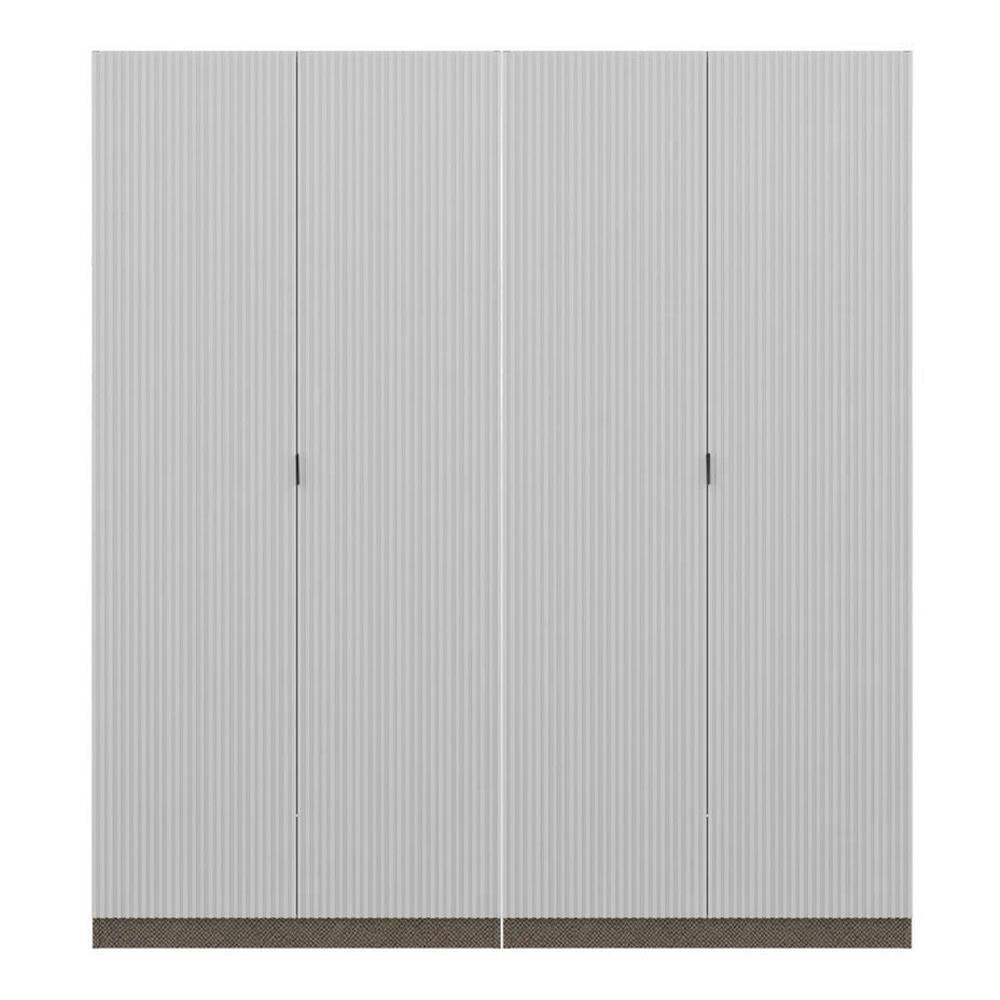 ตู้เสื้อผ้า 4 บานเปิด SB BUILT IN WARDROBE PLUS 59063234 200 ซม. สีเทา