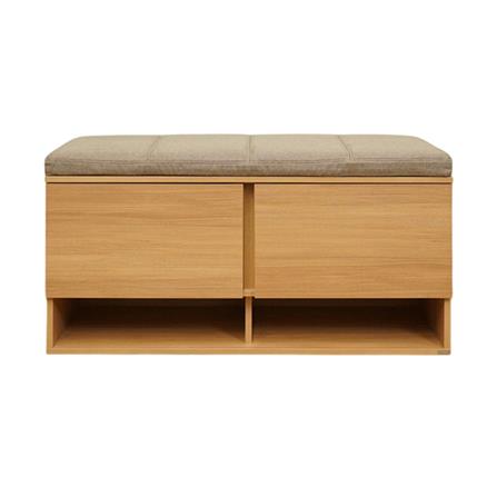 ตู้วางรองเท้า HARV GRID 100 ซม. สีไม้เข้ม_1