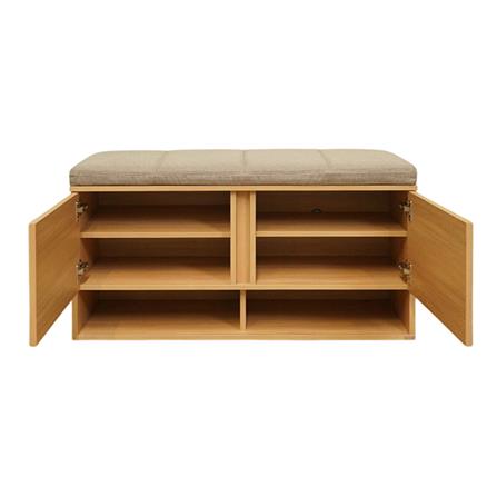 ตู้วางรองเท้า HARV GRID 100 ซม. สีไม้เข้ม_2