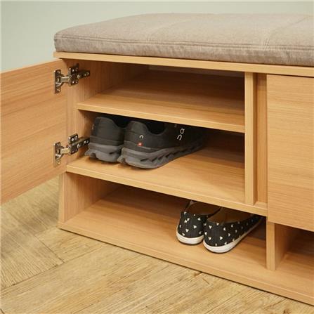 ตู้วางรองเท้า HARV GRID 100 ซม. สีไม้เข้ม_4