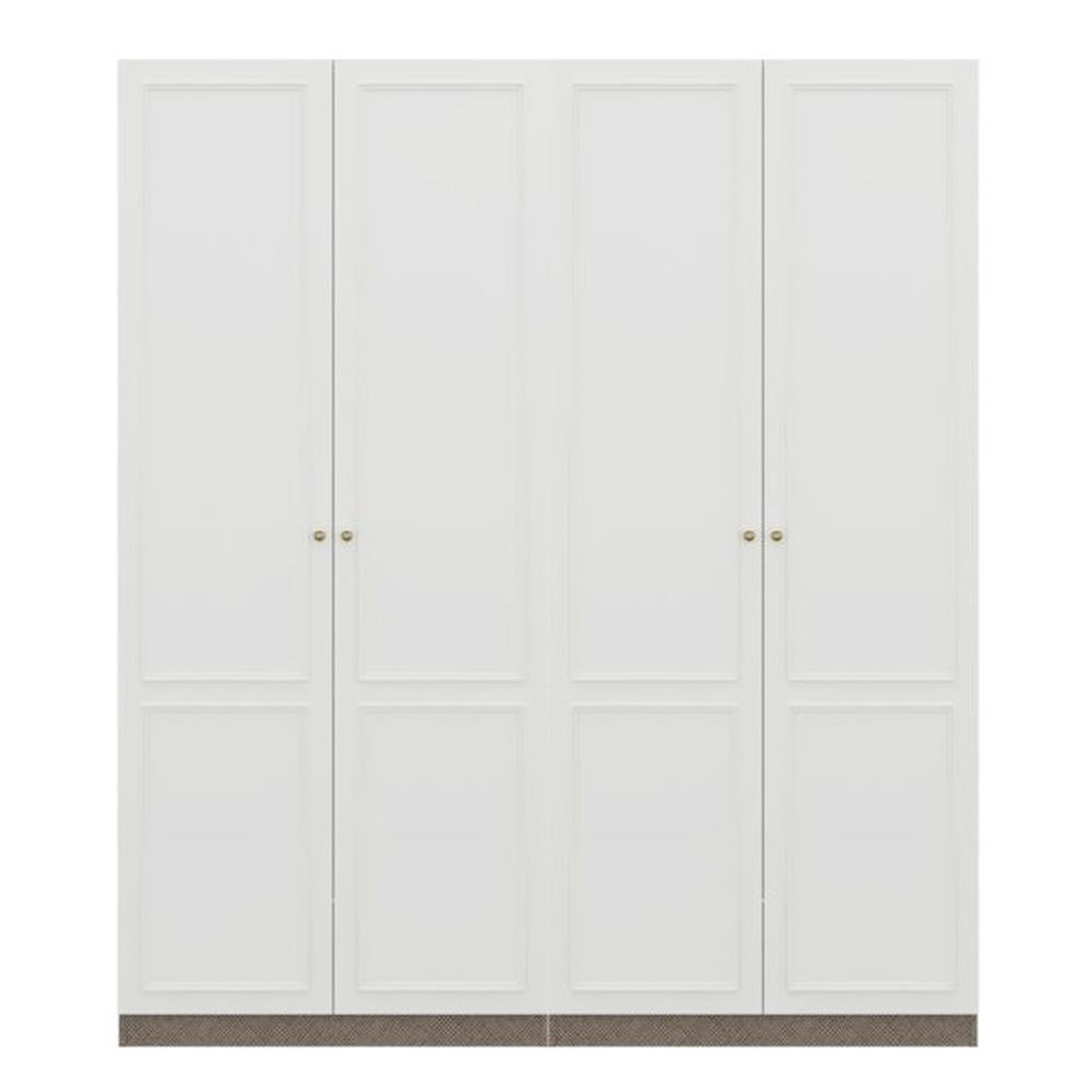 ตู้เสื้อผ้า 4 บานเปิด SB BUILT IN WARDROBE PLUS 59062855 200 ซม. สีขาว