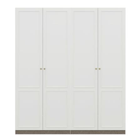 ตู้เสื้อผ้า 4 บานเปิด SB BUILT IN WARDROBE PLUS 59062855 200 ซม. สีขาว_0