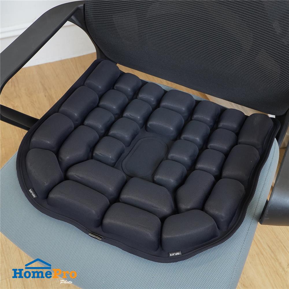 เบาะรองนั่งเป่าลม HOME LIVING STYLE AIRTOFU-H 18x17 นิ้ว สีดำ