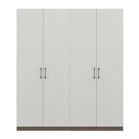 ตู้เสื้อผ้า 4 บานเปิด SB BUILT IN WARDROBE PLUS 59062871 200 ซม. สีขาว_0