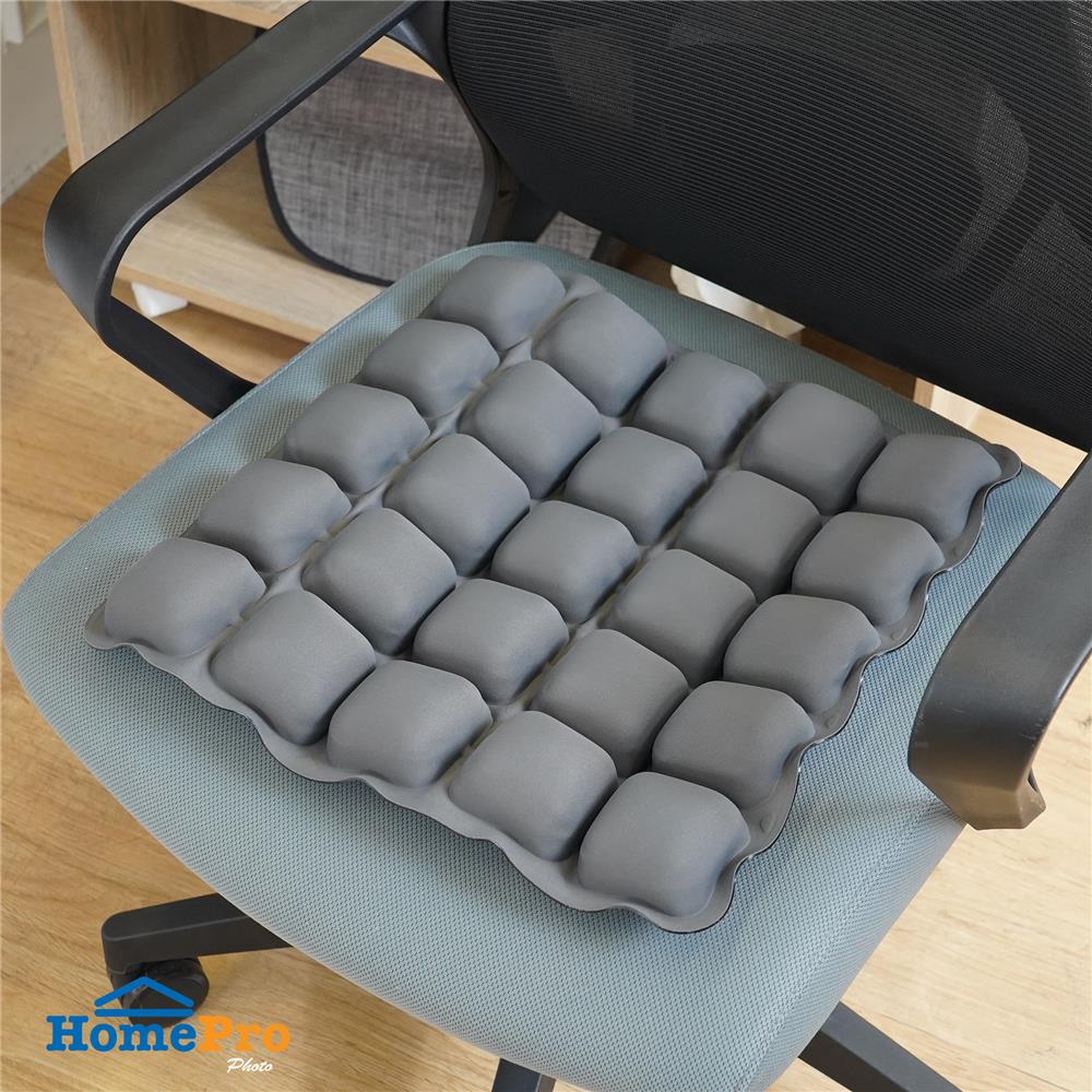 เบาะรองนั่งเป่าลม HOME LIVING STYLE AIRTOFU-H 16x16 นิ้ว สีเทา