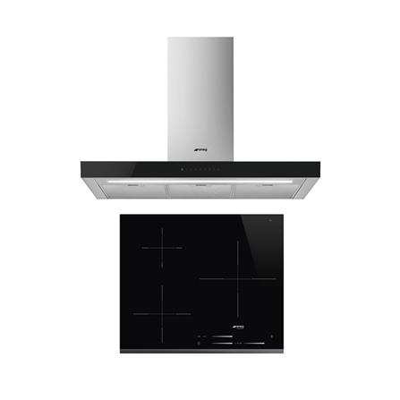 เตาฝัง+เครื่องดูดควัน SMEG SI7633B1+KBT9L4VN_0