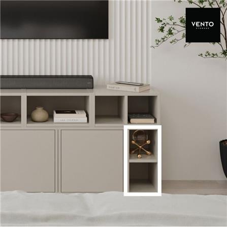 ตู้เตี้ยบานโล่ง SB FURNITURE VENTO 19240071 20 ซม. สีครีม_2