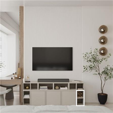 ตู้เตี้ยบานโล่ง SB FURNITURE VENTO 19240071 20 ซม. สีครีม_3