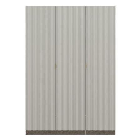 ตู้เสื้อผ้า 3 บานเปิด SB BUILT IN PLUS WARDROBE 59062801 150 ซม. สีเทา_0