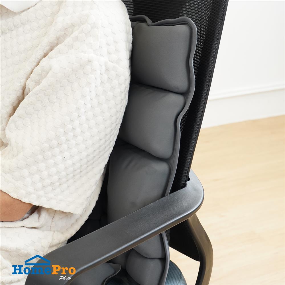 เบาะรองหลังเป่าลม HOME LIVING STYLE AIRTOFU-H 18x16 นิ้ว สีเทา