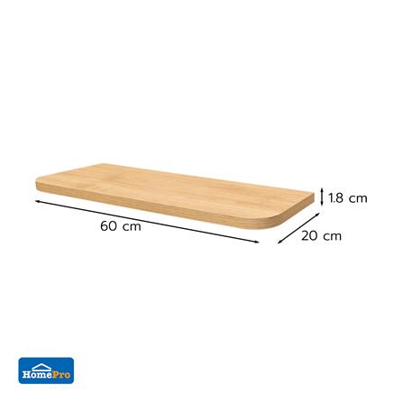 แผ่นชั้นไม้ซ่อนขา STACKO SORI 60x20x1.8 ซม. สีเนเชอรัลโอ๊ค_6