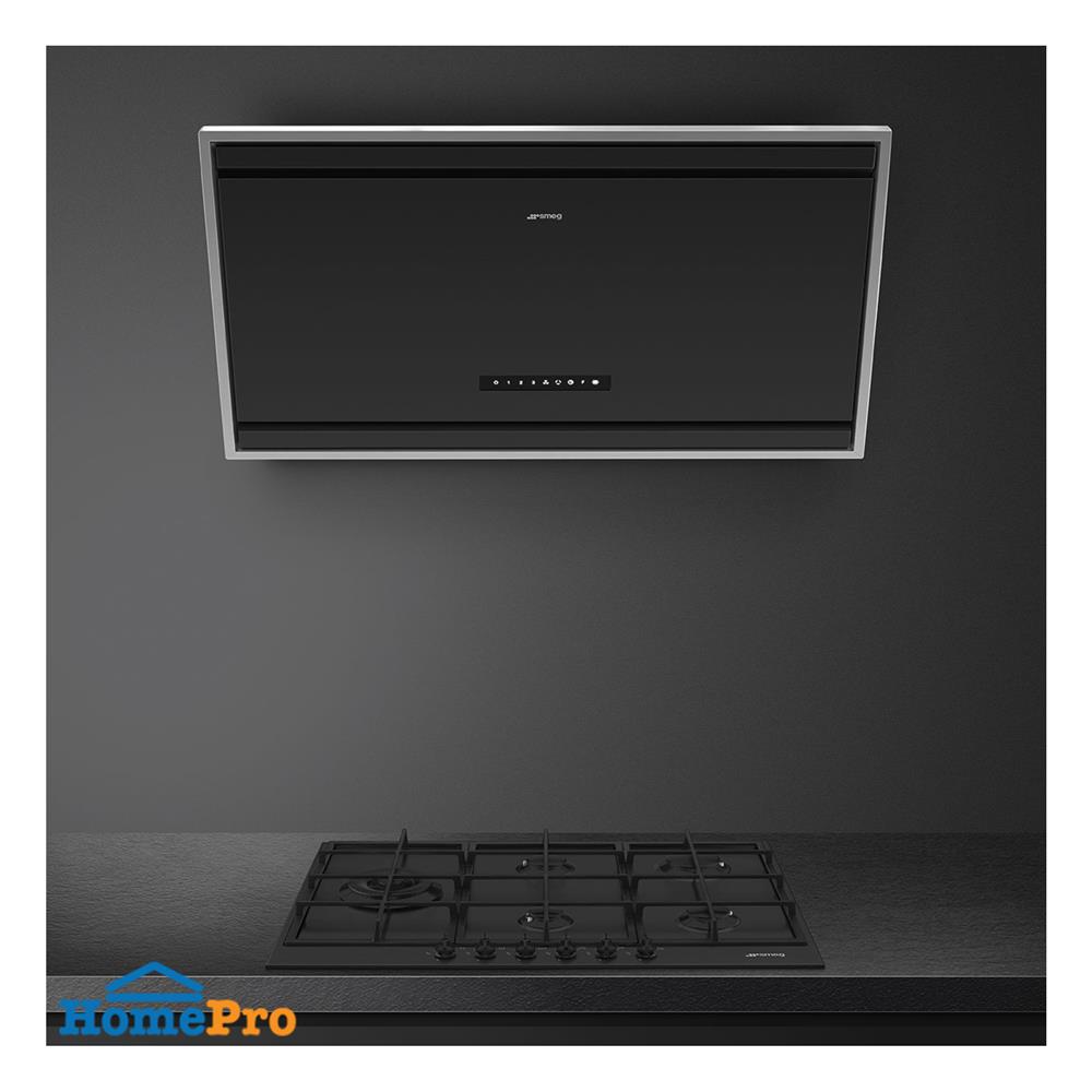 เตาฝัง+เครื่องดูดควัน SMEG PX375LMB+KV394MB