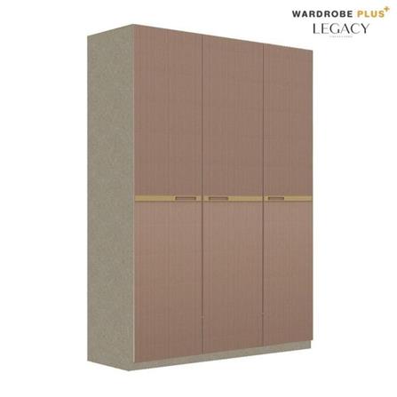 ตู้เสื้อผ้า 3 บานเปิด SB BUILT IN WARDROBE PLUS 59062809 150 ซม. สีวอลนัท_1