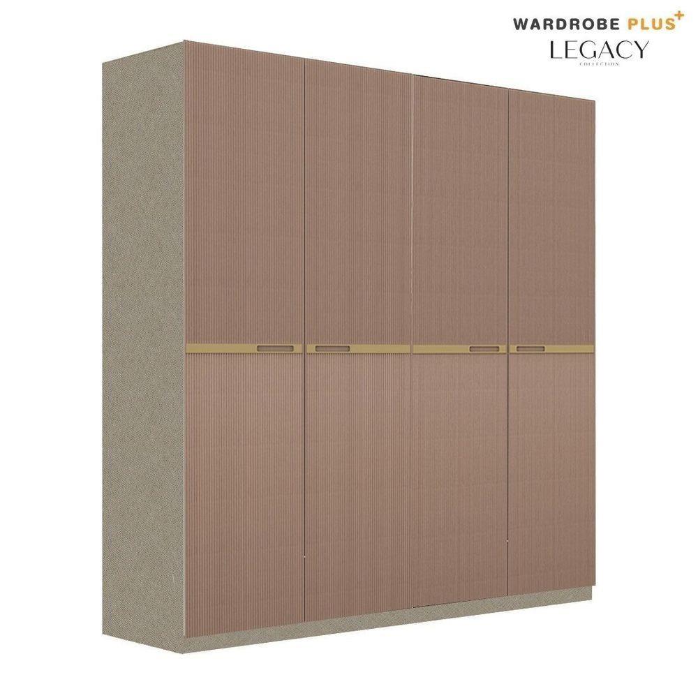 ตู้เสื้อผ้า 4 บานเปิด SB BUILT IN WARDROBE PLUS 59062810 200 ซม. สีวอลนัท