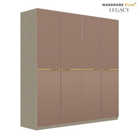 ตู้เสื้อผ้า 4 บานเปิด SB BUILT IN WARDROBE PLUS 59062810 200 ซม. สีวอลนัท_1