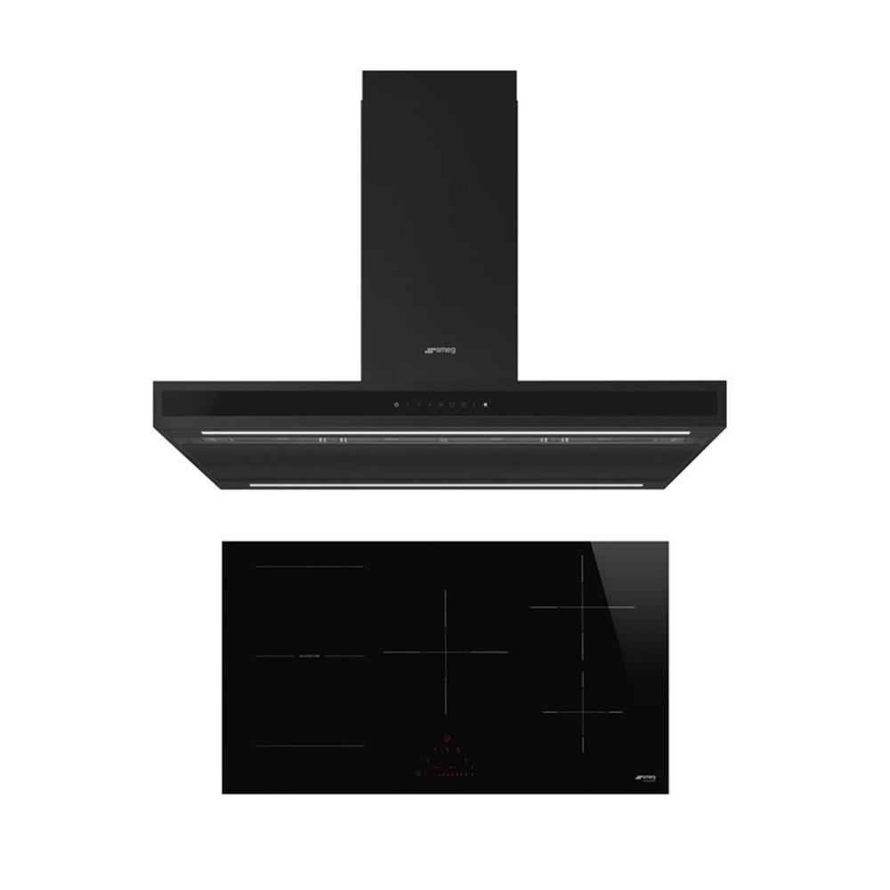 เตาฝัง+เครื่องดูดควัน SMEG SI1M4954D+KLTI9L4MB