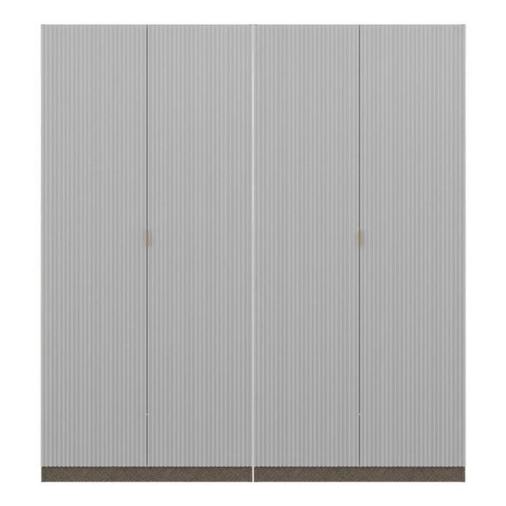 ตู้เสื้อผ้า 4 บานเปิด SB BUILT IN WARDROBE PLUS 59062802 200 ซม. สีเทา