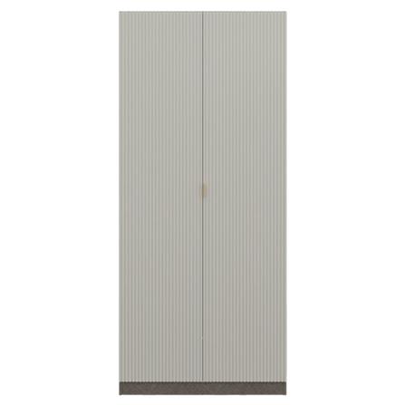 ตู้เสื้อผ้า 2 บานเปิด SB BUILT IN WARDROBE PLUS 59062800 100 ซม. สีเทา_0