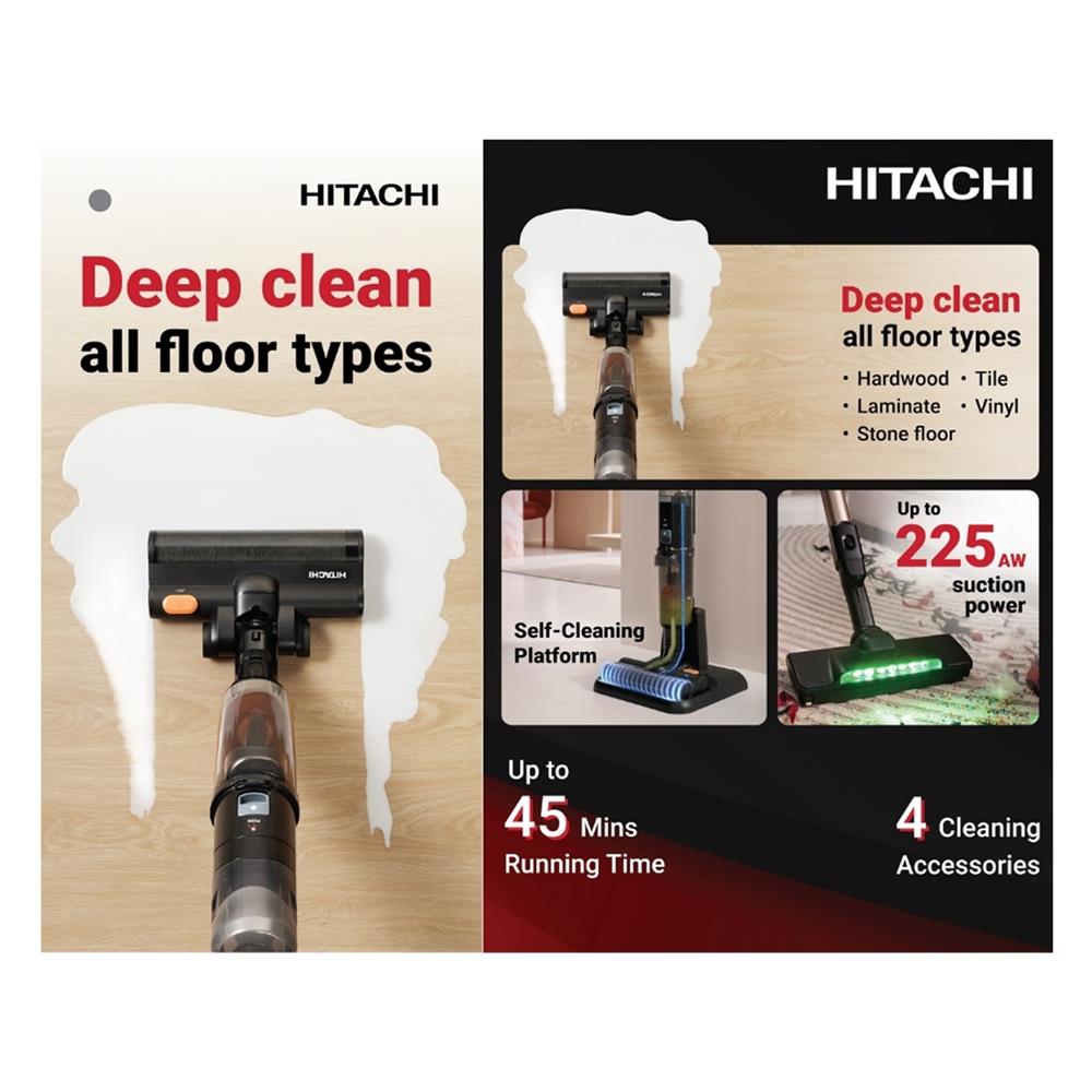 เครื่องทำความสะอาดแบบด้าม HITACHI PV-XHW4PCGCTH