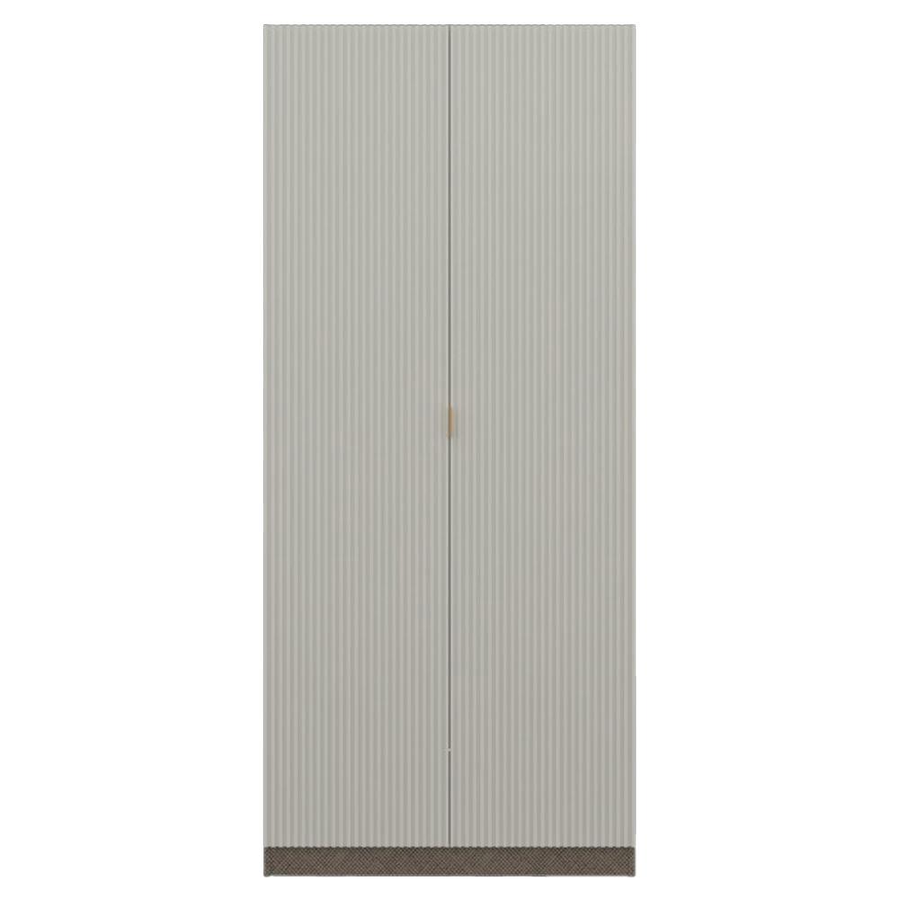 ตู้เสื้อผ้า 2 บานเปิด SB BUILT IN WARDROBE PLUS 59062799 100 ซม. สีเทา