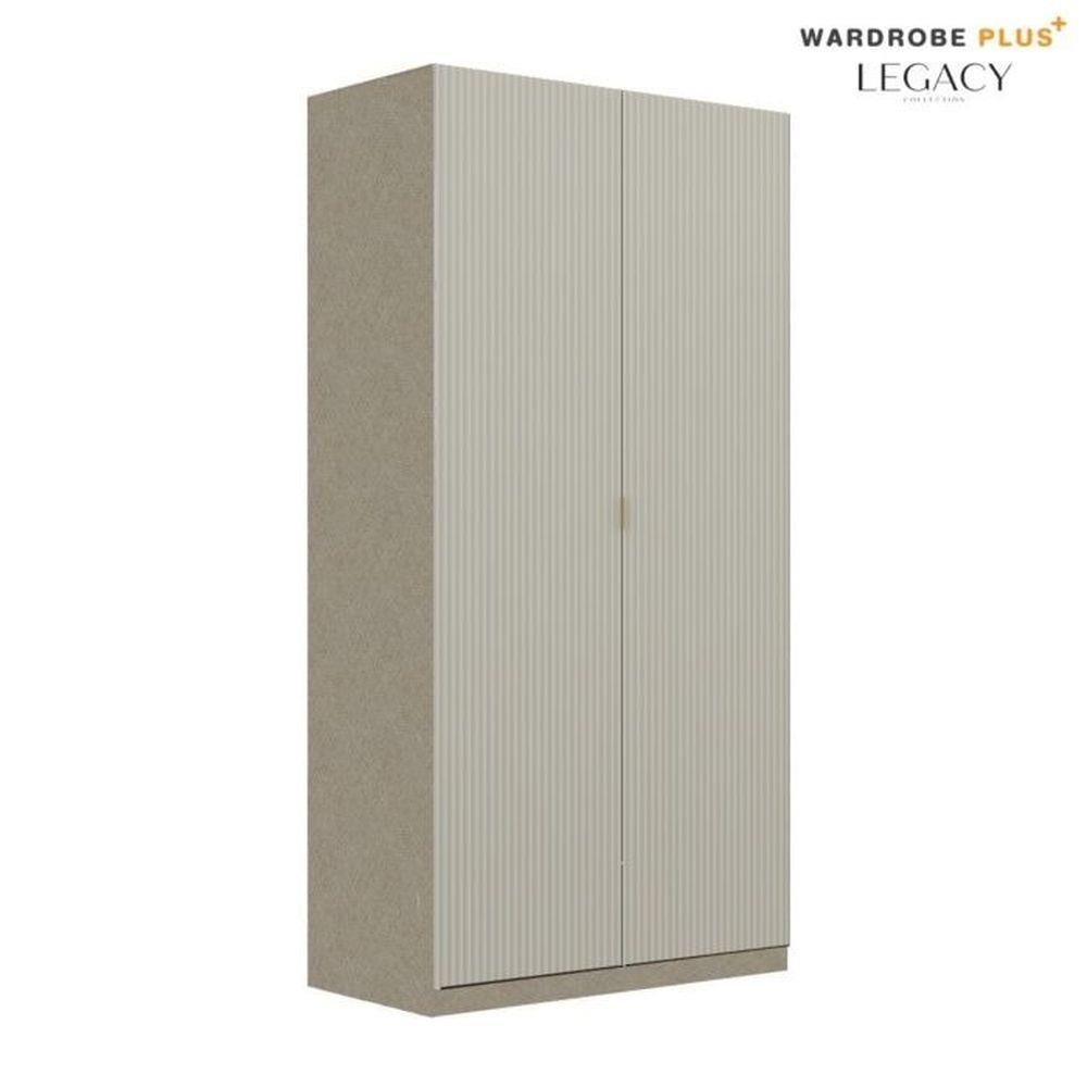 ตู้เสื้อผ้า 2 บานเปิด SB BUILT IN WARDROBE PLUS 59062799 100 ซม. สีเทา