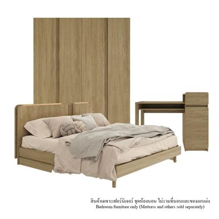 ชุดห้องนอน 5 ฟุต SB FURNITURE SKIFT 59063323 สีไม้อ่อน_0