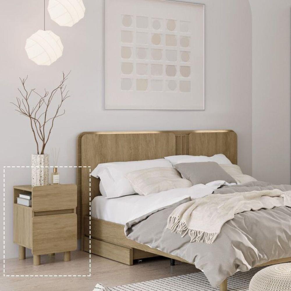 ตู้ข้างเตียง SB FURNITURE SKIFT 19240772 35 ซม. สีไม้อ่อน