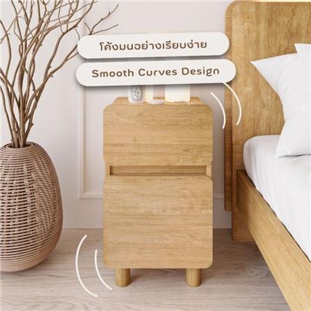 ตู้ข้างเตียง SB FURNITURE SKIFT 19240772 35 ซม. สีไม้อ่อน_6