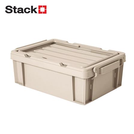 กล่องหูหิ้ว STACKO CARGO 12 ลิตร 29.5x44.5x15.5 ซม. สีเบจ_0