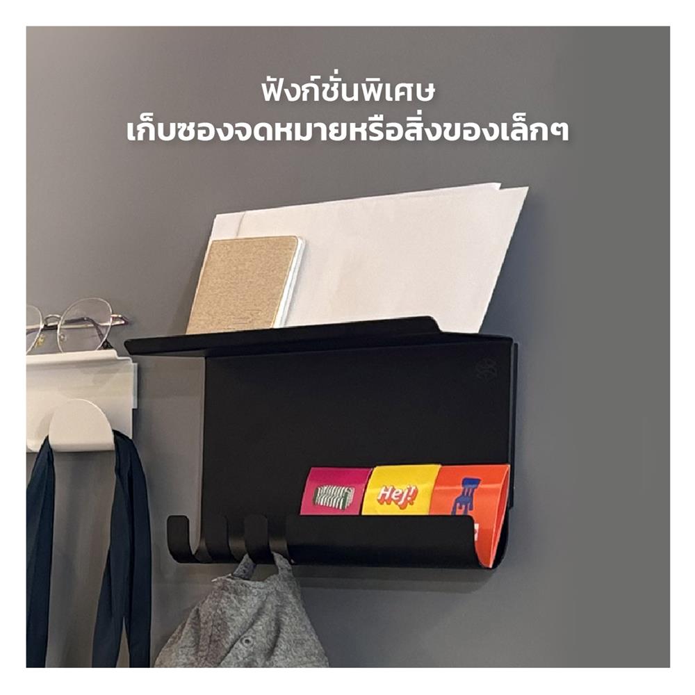 ที่แขวนของติดผนัง SPACEMAKER A1-005-ND ขนาดกลาง สีขาว