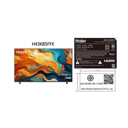 ทีวีแอลอีดี 43 นิ้ว HAIER (FULL HD, LED, GOOGLE TV) H43K85FFX_11