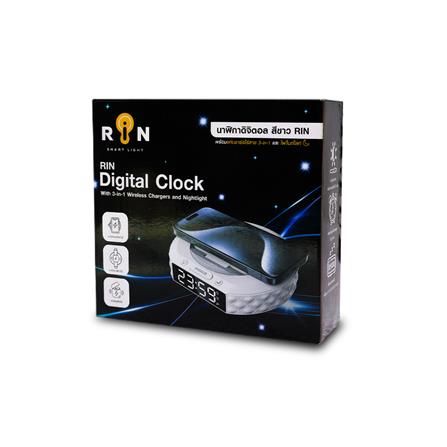 นาฬิกาตั้งโต๊ะ RIN ENU23C 5 นิ้ว สีขาว_4