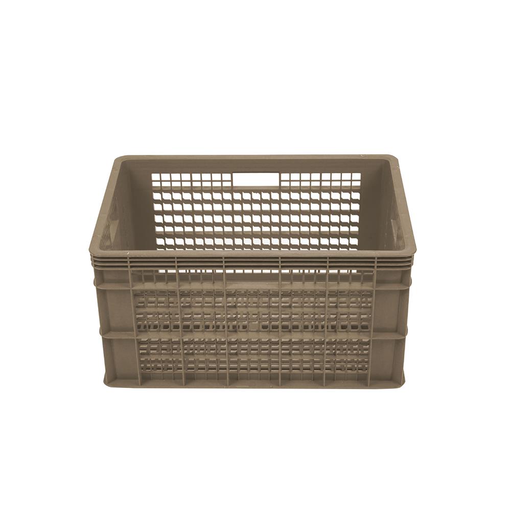 ลังพลาสติกโปร่ง STACKO AG112 HAKO 38.5x58x31 ซม. สีเบจ