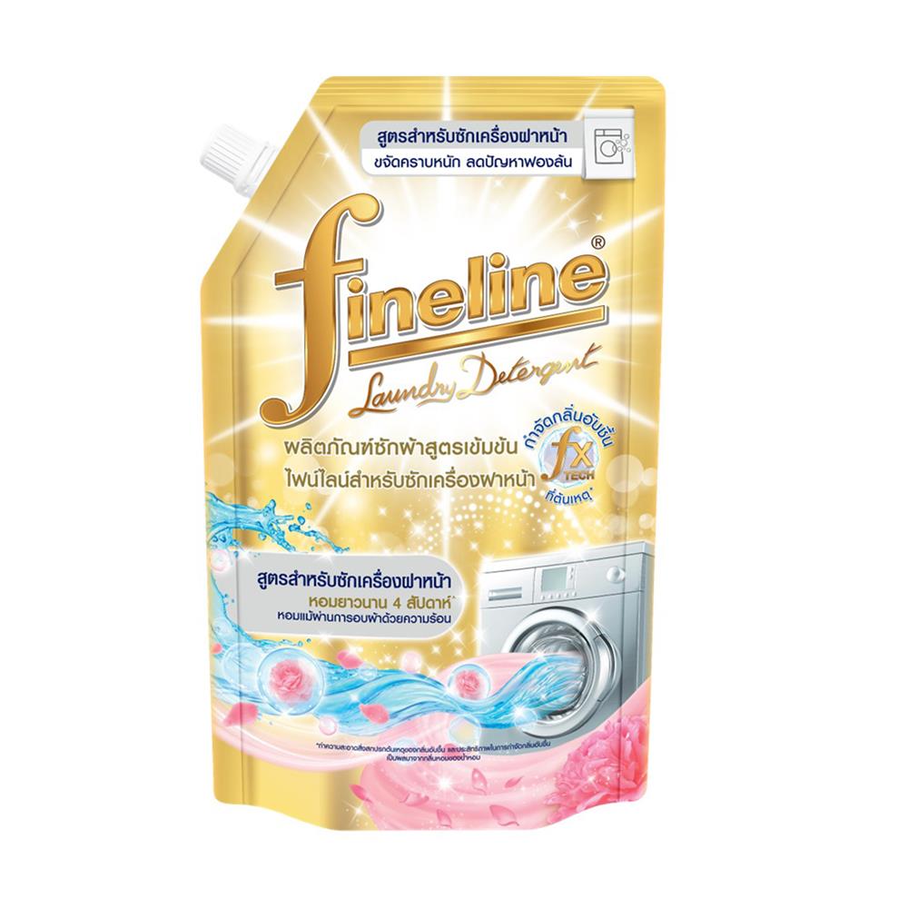 น้ำยาซักผ้าเข้มข้นสำหรับเครื่องฝาหน้า FINELINE 400 มล. สีทอง